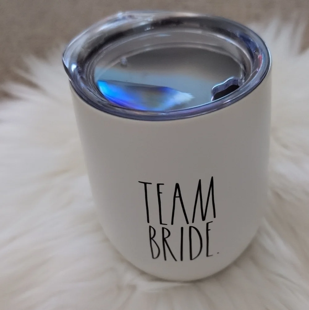 Rae Dunn Team Bride 12 Oz Mini White Stainless Steal Tumbler